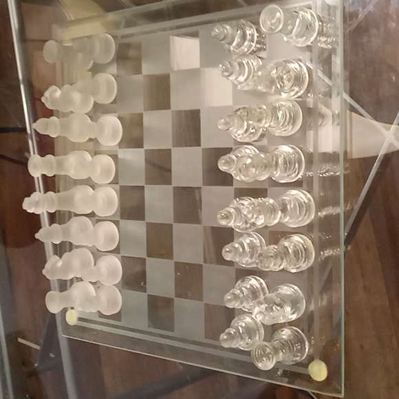 Decorative Glass Chess Board - Picture 1 of 4
